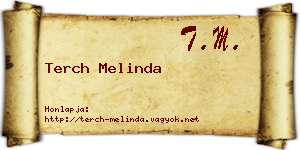 Terch Melinda névjegykártya